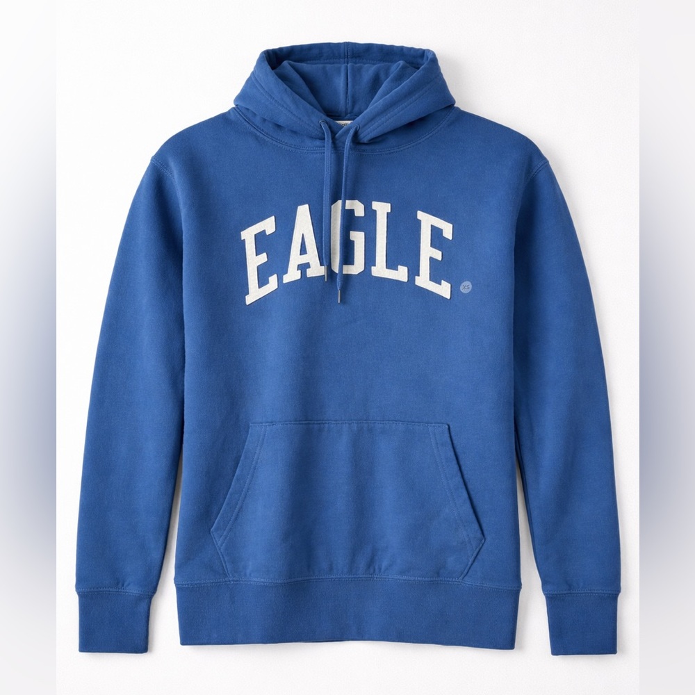 NWOT-American Eagle Blue Logo Hoodie Size Small